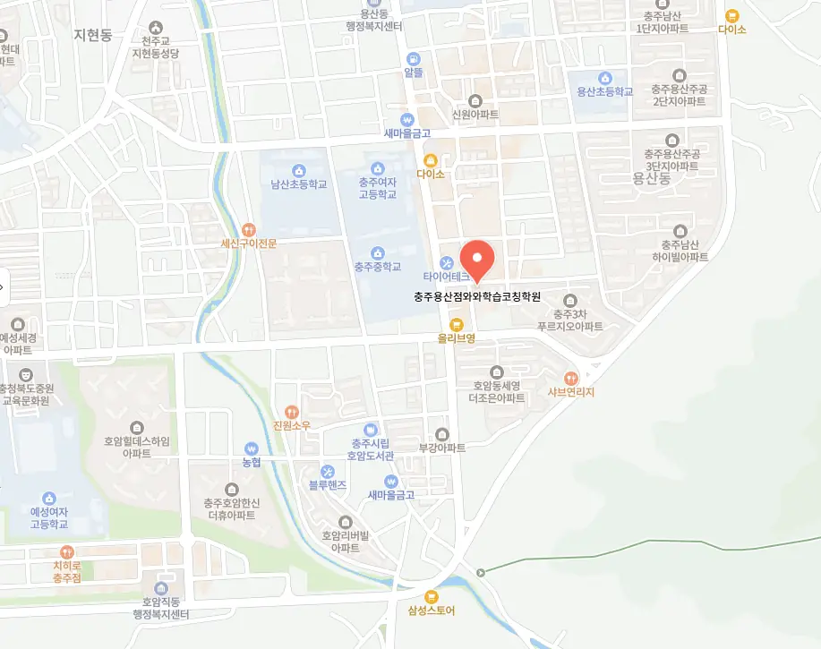 호암동 학원 에듀베스트 오시는 길